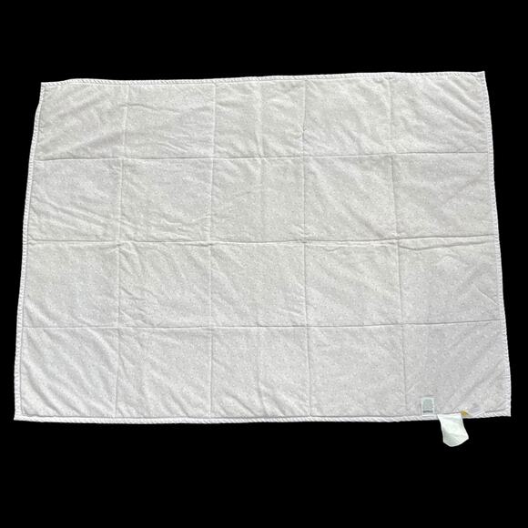 Gymboree Blanket Yellow Purple Fans Neutral Baby Crib Vtg 2004 Reversible HTF - Picture 3 of 10